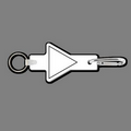 Key Clip W/ Key Ring & 1 13/16"x2 1/8" Triangle Key Tag